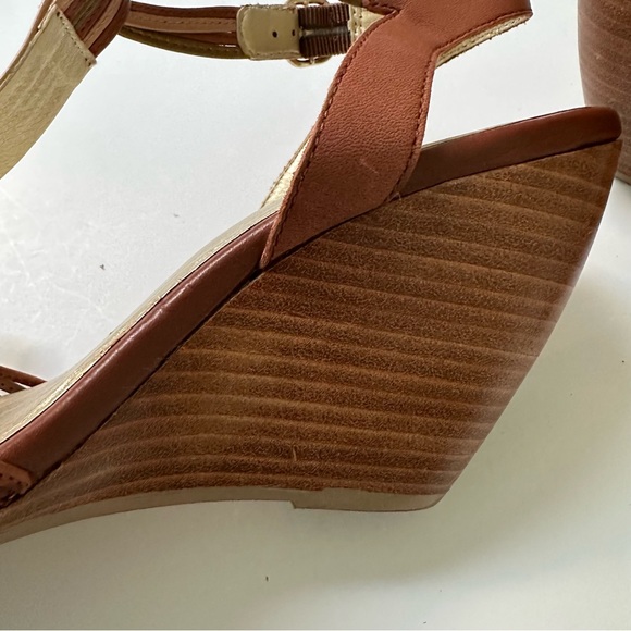 Seychelles Good Ole Days T-Strap Wedge Sandals in Whiskey Size 11 - Picture 8 of 13